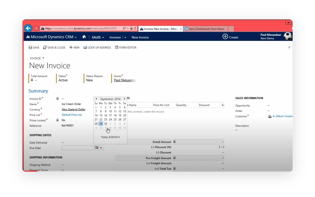 Xero Connector for Dynamics 365